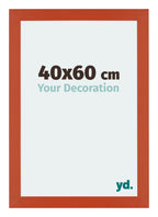 Mura MDF Photo Frame 40x60cm Orange Front Size | Yourdecoration.com