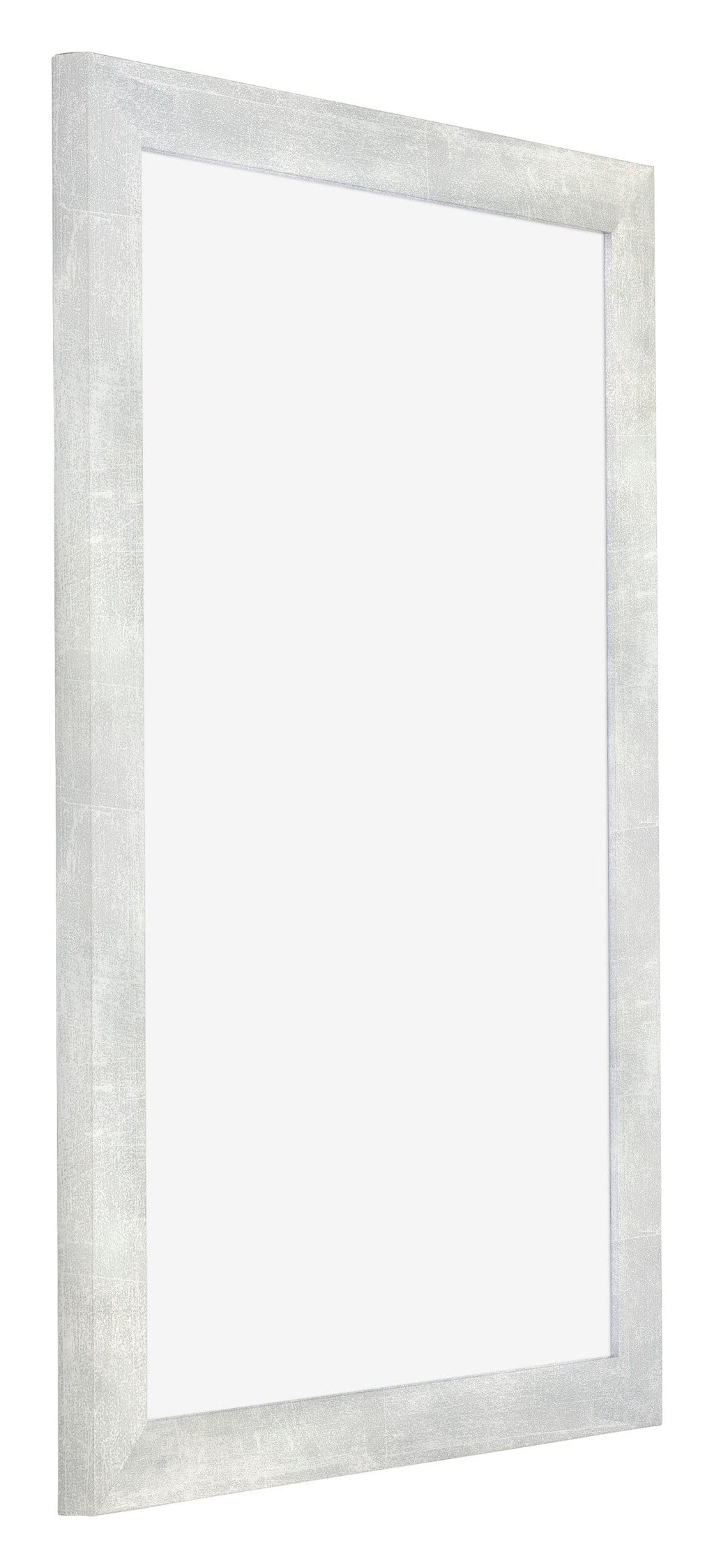 Mura MDF Photo Frame 40x60cm Silver Glossy Vintage Front Oblique | Yourdecoration.com