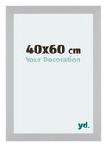Mura MDF Photo Frame 40x60cm Silver Matte Front Size | Yourdecoration.com