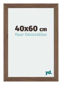 Mura MDF Photo Frame 40x60cm Walnut Dark Front Size | Yourdecoration.com