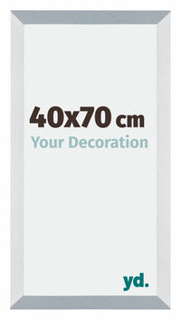 Mura MDF Photo Frame 40x70cm Aluminum Brushed Front Size | Yourdecoration.com