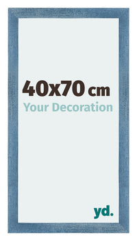 Mura MDF Photo Frame 40x70cm Bright Blue Swept Front Size | Yourdecoration.com