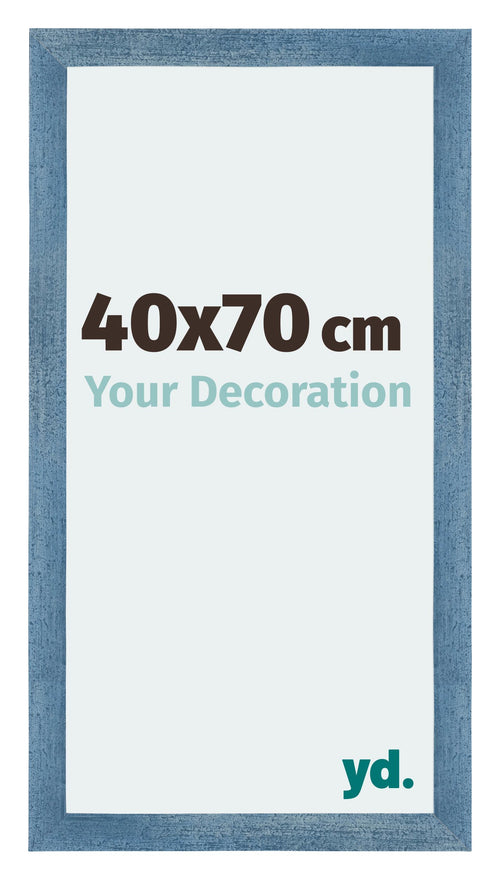 Mura MDF Photo Frame 40x70cm Bright Blue Swept Front Size | Yourdecoration.com