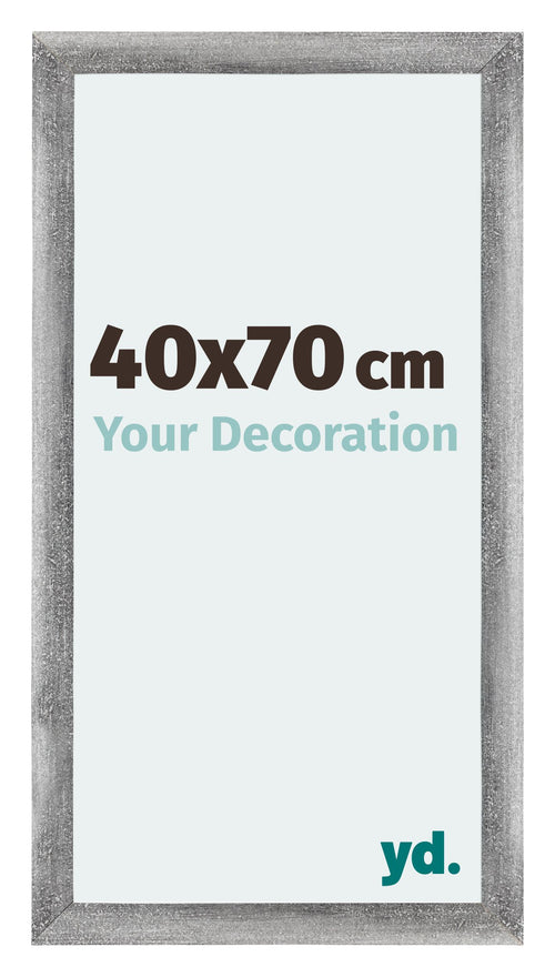 Mura MDF Photo Frame 40x70cm Gray Wiped Front Size | Yourdecoration.com