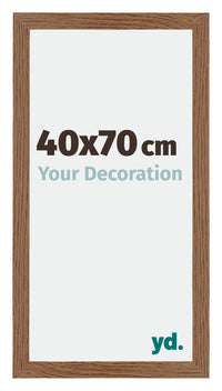 Mura MDF Photo Frame 40x70cm Oak Rustic Front Size | Yourdecoration.com