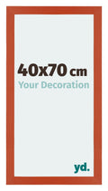 Mura MDF Photo Frame 40x70cm Orange Front Size | Yourdecoration.com