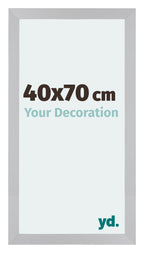 Mura MDF Photo Frame 40x70cm Silver Matte Front Size | Yourdecoration.com