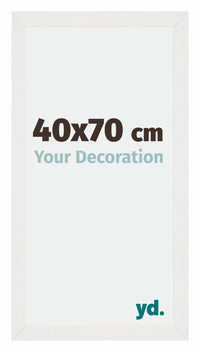 Mura MDF Photo Frame 40x70cm White High Gloss Front Size | Yourdecoration.com