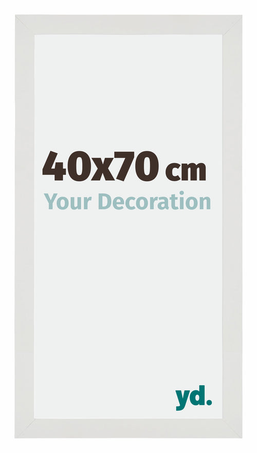 Mura MDF Photo Frame 40x70cm White Matte Front Size | Yourdecoration.com