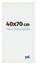 Mura MDF Photo Frame 40x70cm White Wiped Front Size | Yourdecoration.com