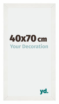 Mura MDF Photo Frame 40x70cm White Wiped Front Size | Yourdecoration.com