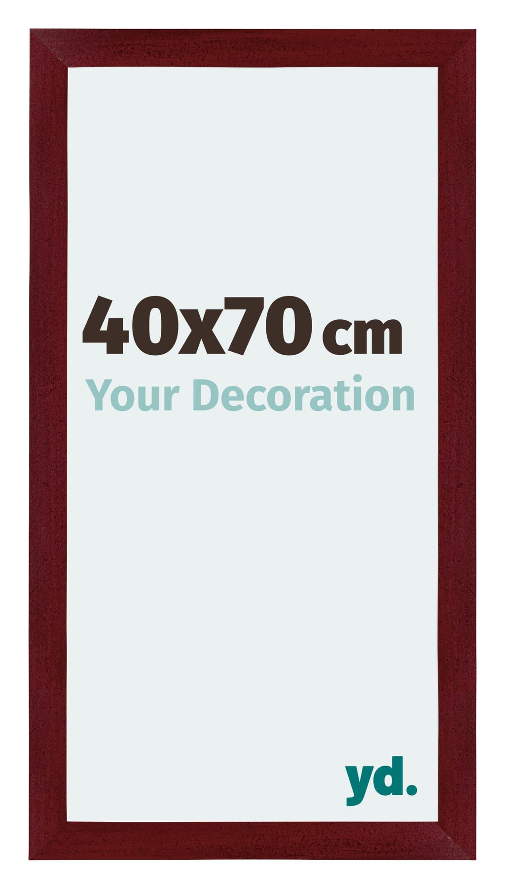Mura MDF Photo Frame 40x70cm Winered Wiped Front Size | Yourdecoration.com