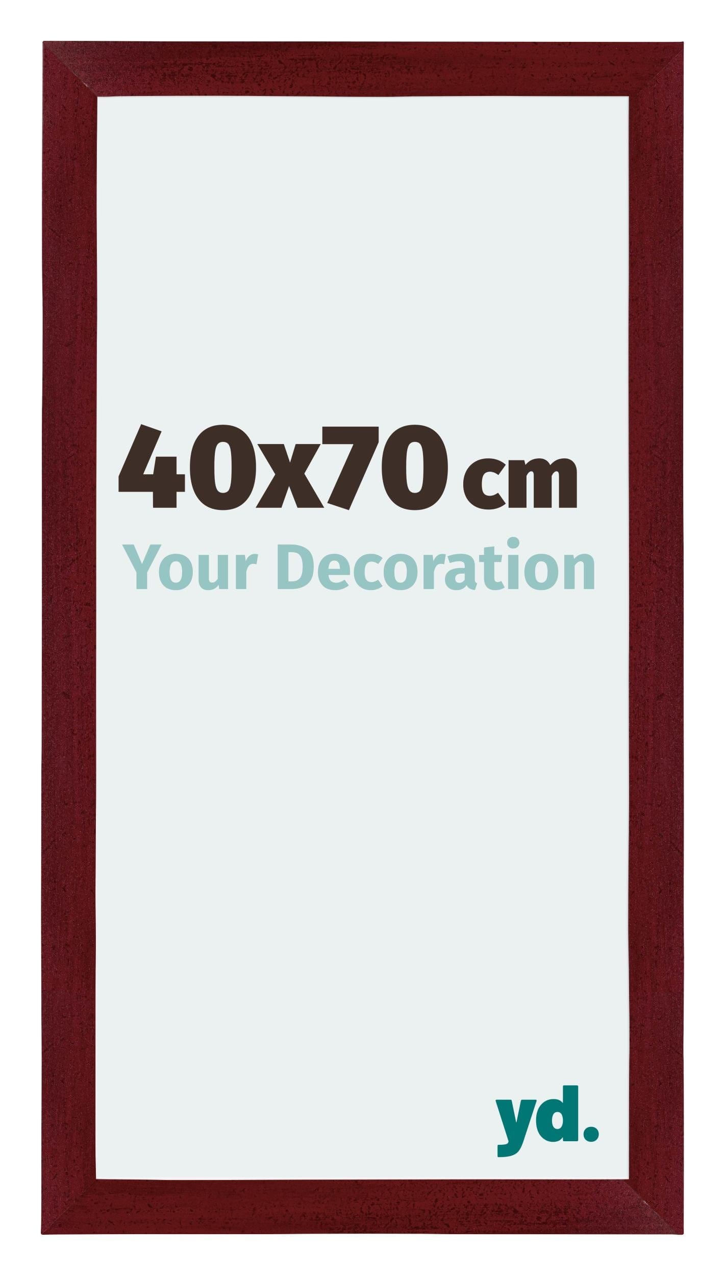 Mura MDF Photo Frame 40x70cm Winered Wiped Front Size | Yourdecoration.com