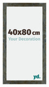 Mura MDF Photo Frame 40x80cm Blue Gold Melange Front Size | Yourdecoration.com