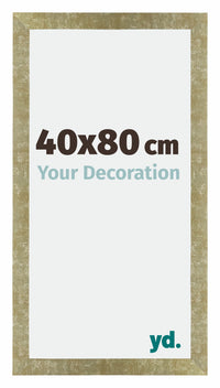 Mura MDF Photo Frame 40x80cm Gold Antique Front Size | Yourdecoration.com