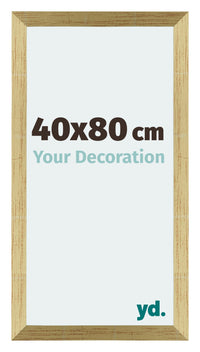 Mura MDF Photo Frame 40x80cm Gold Shiny Front Size | Yourdecoration.com
