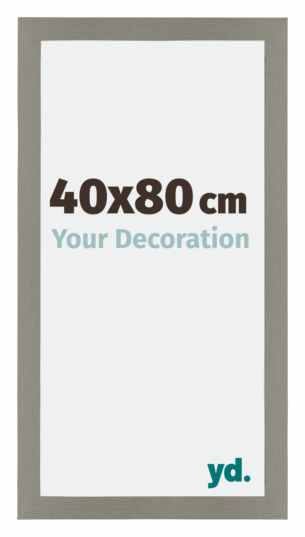 Mura MDF Photo Frame 40x80cm Gray Front Size | Yourdecoration.com