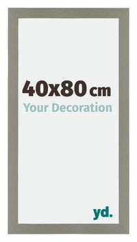 Mura MDF Photo Frame 40x80cm Gray Front Size | Yourdecoration.com