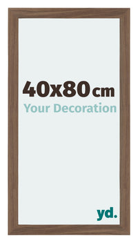 Mura MDF Photo Frame 40x80cm Walnut Dark Front Size | Yourdecoration.com