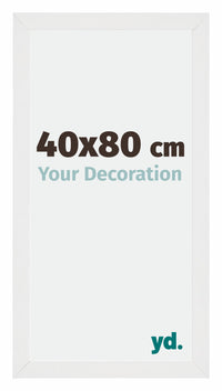 Mura MDF Photo Frame 40x80cm White High Gloss Front Size | Yourdecoration.com