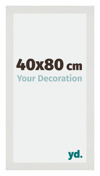 Mura MDF Photo Frame 40x80cm White Matte Front Size | Yourdecoration.com