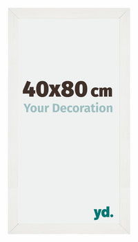 Mura MDF Photo Frame 40x80cm White Wiped Front Size | Yourdecoration.com