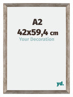 Mura MDF Photo Frame 42x59 4cm A2 Metal Vintage Front Size | Yourdecoration.com