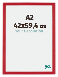 Mura MDF Photo Frame 42x59 4cm A2 Red Front Size | Yourdecoration.com