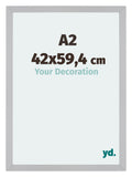 Mura MDF Photo Frame 42x59 4cm A2 Silver Matte Front Size | Yourdecoration.com