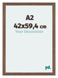 Mura MDF Photo Frame 42x59 4cm A2 Walnut Dark Front Size | Yourdecoration.com
