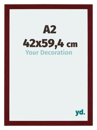 Mura MDF Photo Frame 42x59 4cm A2 Winered Wiped Front Size | Yourdecoration.com