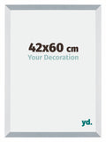 Mura MDF Photo Frame 42x60cm Aluminum Brushed Front Size | Yourdecoration.com