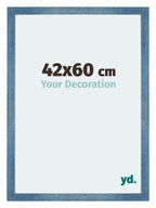 Mura MDF Photo Frame 42x60cm Bright Blue Swept Front Size | Yourdecoration.com