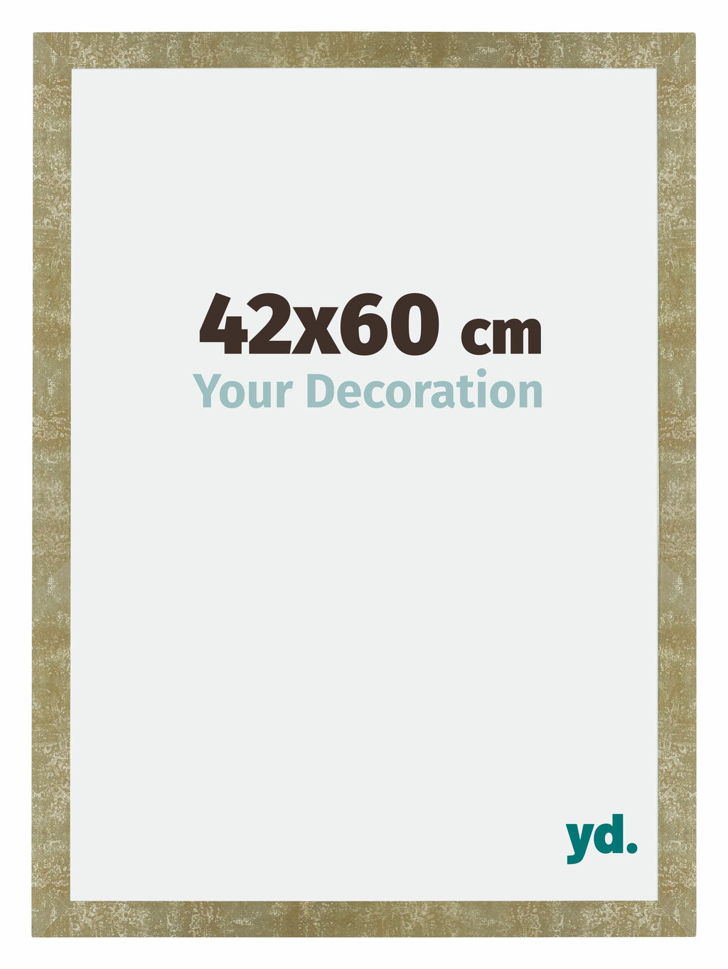 Mura MDF Photo Frame 42x60cm Gold Antique Front Size | Yourdecoration.com