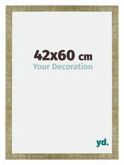 Mura MDF Photo Frame 42x60cm Gold Antique Front Size | Yourdecoration.com
