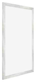 Mura MDF Photo Frame 42x60cm Silver Glossy Vintage Front Oblique | Yourdecoration.com
