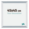 Mura MDF Photo Frame 45x45cm Aluminum Brushed Size | Yourdecoration.com