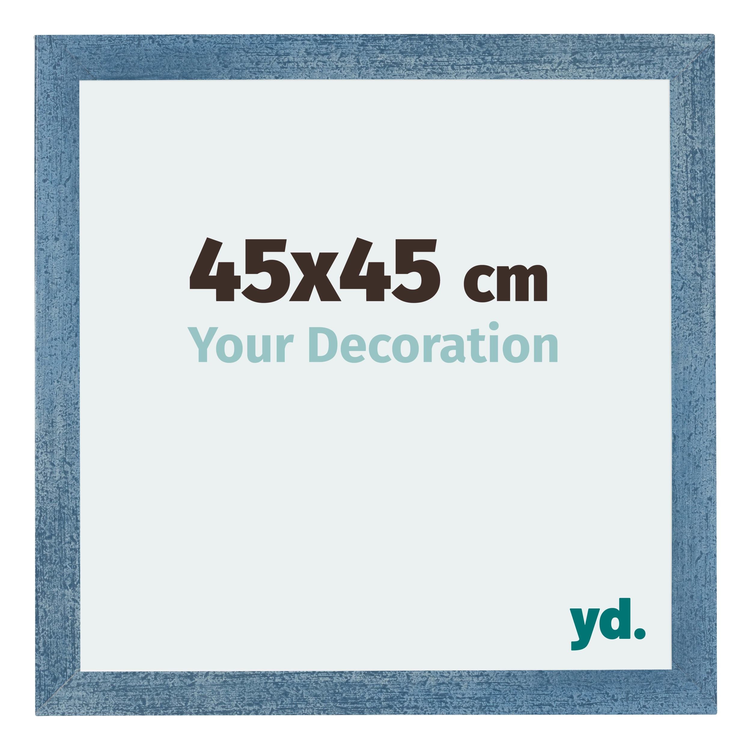 Mura MDF Photo Frame 45x45cm Bright Blue Swept Front Size | Yourdecoration.com