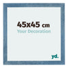 Mura MDF Photo Frame 45x45cm Bright Blue Swept Front Size | Yourdecoration.com