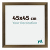 Mura MDF Photo Frame 45x45cm Bronze Design Front Size | Yourdecoration.com