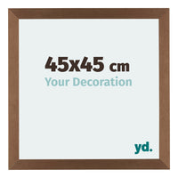 Mura MDF Photo Frame 45x45cm Copper Design Front Size | Yourdecoration.com