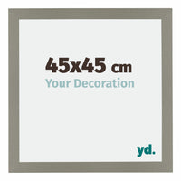 Mura MDF Photo Frame 45x45cm Gray Front Size | Yourdecoration.com