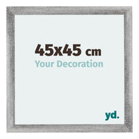 Mura MDF Photo Frame 45x45cm Gray Wiped Front Size | Yourdecoration.com
