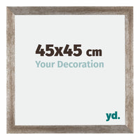 Mura MDF Photo Frame 45x45cm Metal Vintage Front Size | Yourdecoration.com