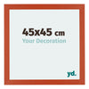 Mura MDF Photo Frame 45x45cm Orange Front Size | Yourdecoration.com