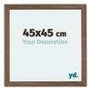 Mura MDF Photo Frame 45x45cm Walnut Dark Front Size | Yourdecoration.com