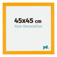 Mura MDF Photo Frame 45x45cm Yellow Front Size | Yourdecoration.com