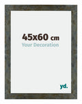 Mura MDF Photo Frame 45x60cm Blue Gold Melange Front Size | Yourdecoration.com
