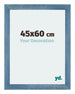 Mura MDF Photo Frame 45x60cm Bright Blue Swept Front Size | Yourdecoration.com