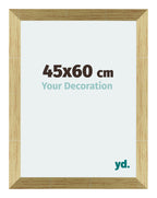Mura MDF Photo Frame 45x60cm Gold Shiny Front Size | Yourdecoration.com